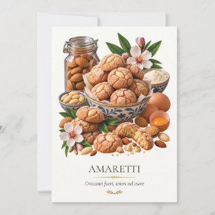 Invitation Amaretti – Vintage Italian Dessert