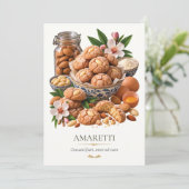 Invitation Amaretti – Vintage Italian Dessert (Debout devant)