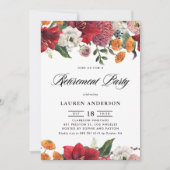 Invitation Amaryllis botanique et Parti de la retraite des mè (Devant)