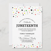 Invitation Amas d'étoiles | Evénement Juneteenth BRYG Colors (Devant)