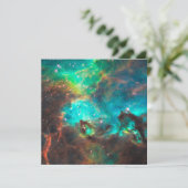 Invitation Amas Stellaire Aqua Vert (Debout devant)