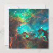 Invitation Amas Stellaire Aqua Vert (Devant)