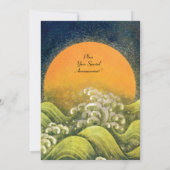 Invitation AMATERASU, DÉESSE DU SOLEIL, jaune noir rouge arge (Dos)