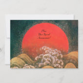 Invitation AMATERASU, DÉESSE DU SOLEIL, rouge noir marron (Dos)