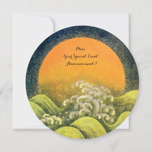 Invitation AMATÉRASU, GODDESS SOLEIL, Jaune noir brun (Dos)