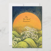 Invitation AMATÉRASU, GODDESS SOLEIL, vert jaune noir (Dos)