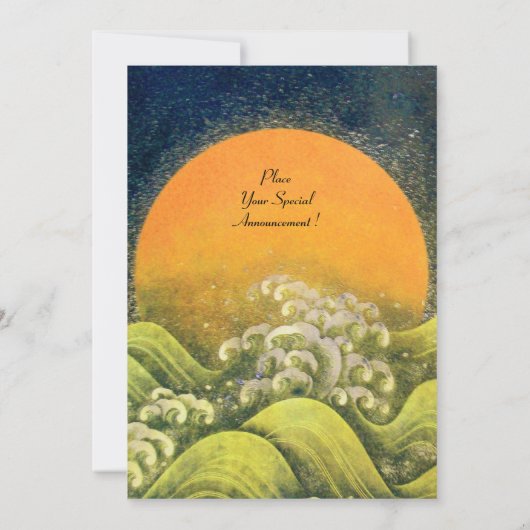 Invitation AMATÉRASU, GODDESS SOLEIL, vert jaune noir (Dos)