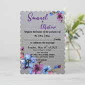 Invitation Amateur d'argent (Debout devant)