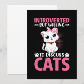 Invitation Amateur de chats prêt à discuter des chats (Devant / Derrière)