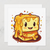 Invitation Amateur de fromage grillé (Devant / Derrière)