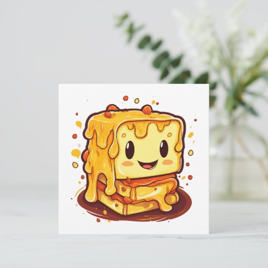 Invitation Amateur de fromage grillé (Debout devant)