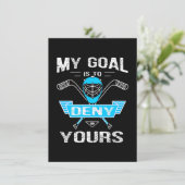 Invitation Amateur de hockey | Mon but est de nier le vôtre (Debout devant)