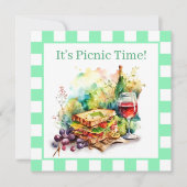 Invitation amateurs de fête de pique-nique (Devant)