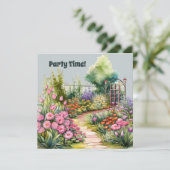 Invitation Amateurs de fête du Jardin Cute (Debout devant)