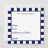 Invitation Amateurs de jolies fêtes de pique-nique (Dos)