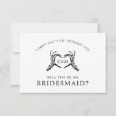 Invitation Amateurs jusqu'à la mort Skeletons & Roses Détails (Devant)