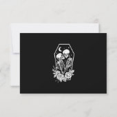 Invitation Amateurs jusqu'à la mort Skeletons & Roses Détails (Dos)