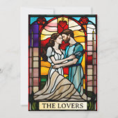 Invitation Amateurs Tarot Verre Tiré Style Mariage européen (Devant)