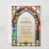 Invitation Amateurs Tarot Verre Tiré Style Mariage européen (Dos)