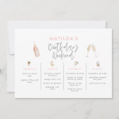 Invitation Ambiance budget élégante pour le week-end (Devant)