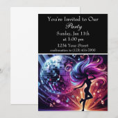 Invitation Ambiance Danse et Lumière : Soirée Dansante (Devant / Derrière)