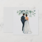 Invitation Ambiance de mariage (Devant / Derrière)