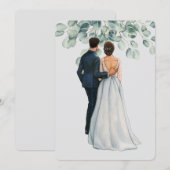 Invitation Ambiance de mariage (Devant / Derrière)