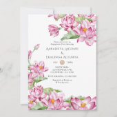 Invitation Ambiance indienne de Lotus (Devant)