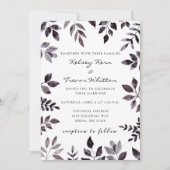 Invitation Ambiance moderne Aquarelle Florale Mariage Invitat (Devant)