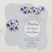 Invitation Ambiance romantique et poétique Pastel Lilac (Devant / Derrière)