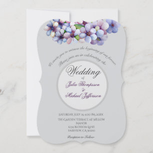 Invitation Ambiance romantique et poétique Pastel Lilac