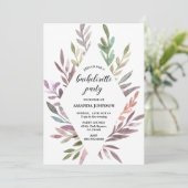 Invitation Ambiance romantique Folio Bachelorette Party (Debout devant)
