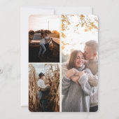 Invitation Ambiance romantique Paysage 3 Photos Mariage (Dos)