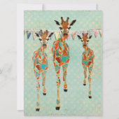 Invitation ambre et azurée d'anniversaire de (Dos)