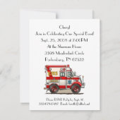 Invitation Ambulance de camion de boîte (Dos)