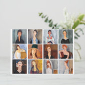 Invitation Amedeo Modigliani - Collage de chefs-d'oeuvre (Debout devant)