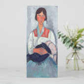 Invitation Amedeo Modigliani - Femme tzigane avec bébé (Debout devant)