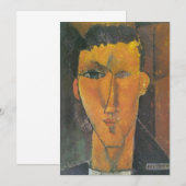 Invitation Amedeo Modigliani - Raymond Radiguet (Devant / Derrière)