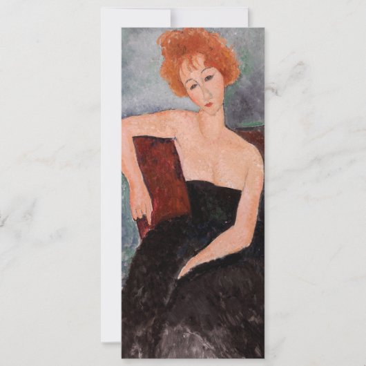 Invitation Amedeo Modigliani - Robe de soirée pour filles rou (Devant)