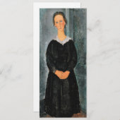 Invitation Amedeo Modigliani - Serveuse (Devant / Derrière)