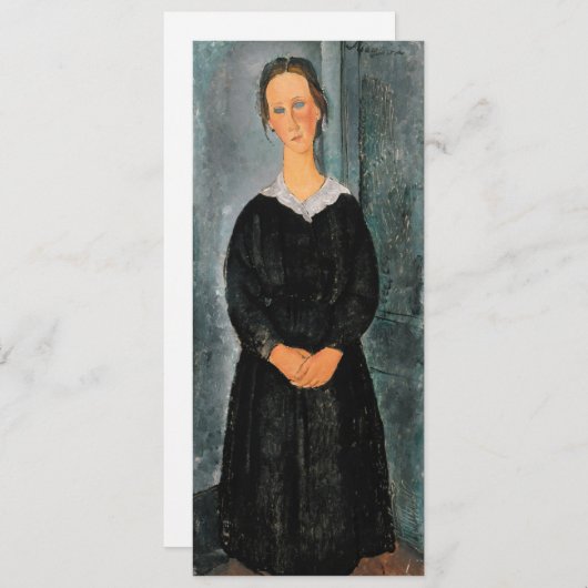 Invitation Amedeo Modigliani - Serveuse (Devant / Derrière)