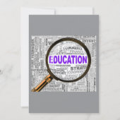 Invitation Améliorer l'éducation (Devant)