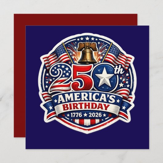 Invitation America 250 (Devant / Derrière)