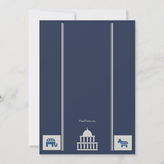 Invitation américaine d'élection (Dos)