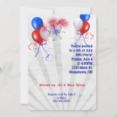 Invitation American BBQ 4 juillet (Dos)