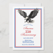 Invitation American Eagle America 250 Anniversary Party (Devant)