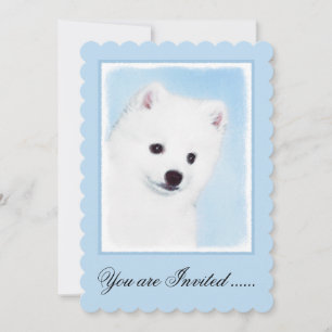Invitation American Eskimo Dog Painting - Original Dog Art