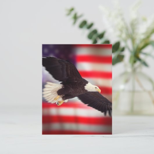 Invitation American Flag & Eagle (Debout devant)