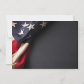 Invitation American Flag on a Chalkboard (Devant)