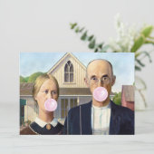 Invitation American Gothic Grant Wood (Debout devant)